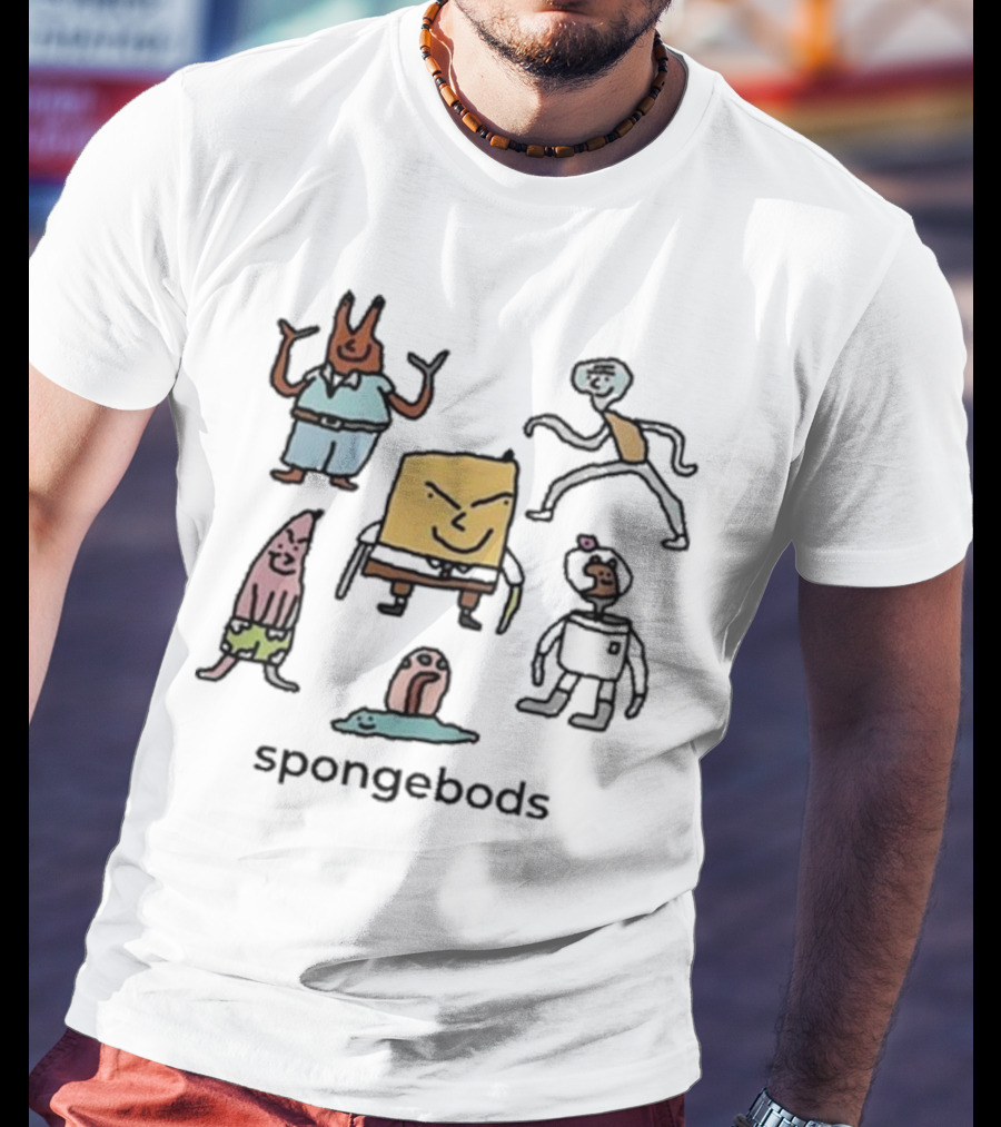 Dalesbits Spongebods Character Lineup T-Shirt
