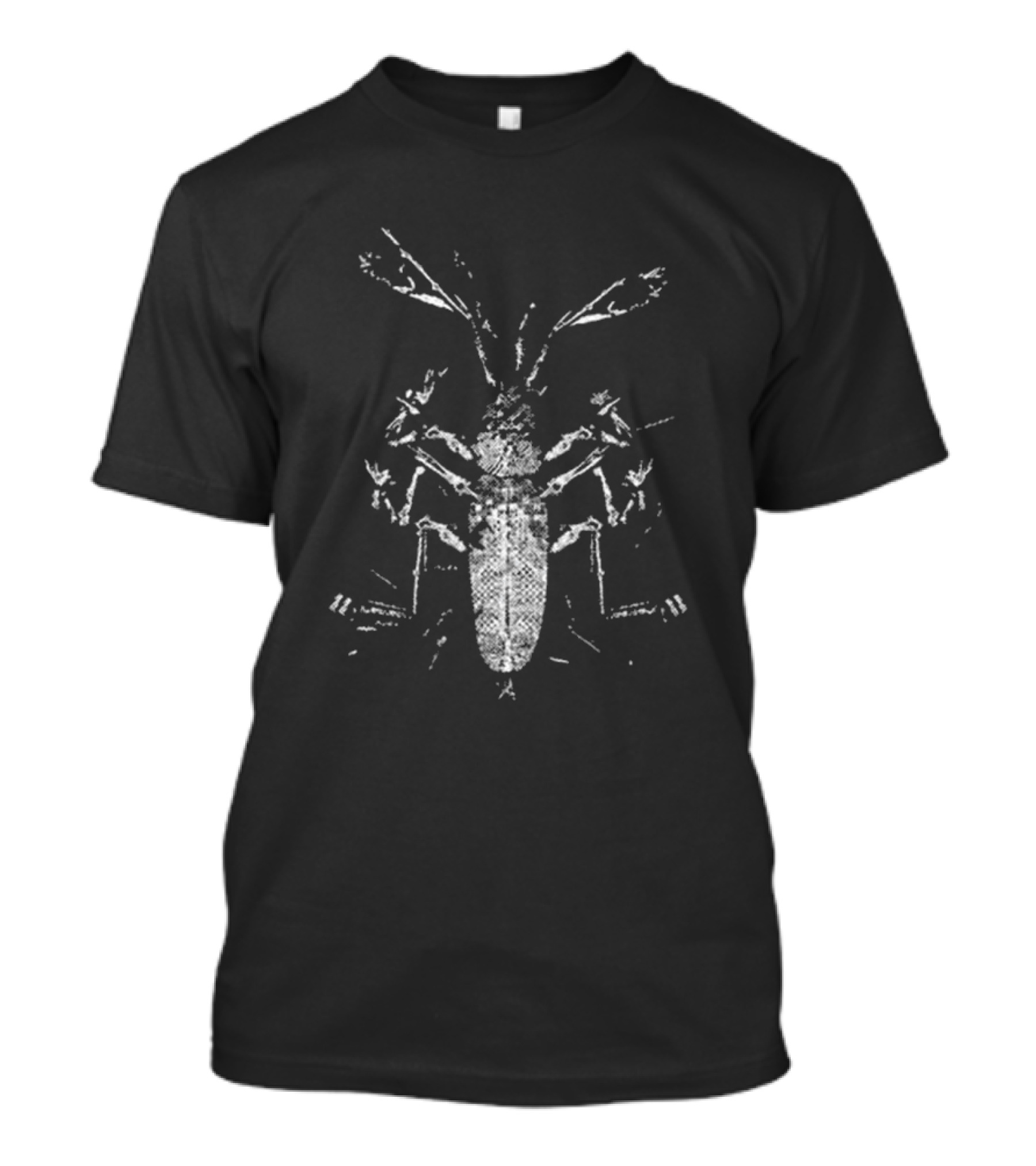 Mega Mart Subpop Clipping Dead Channel Insect Graphic On Black Sky T-Shirt