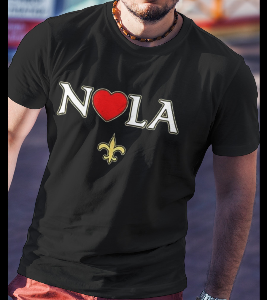NOLA Heart Fleur De Lis New Orleans 2025 T-Shirt