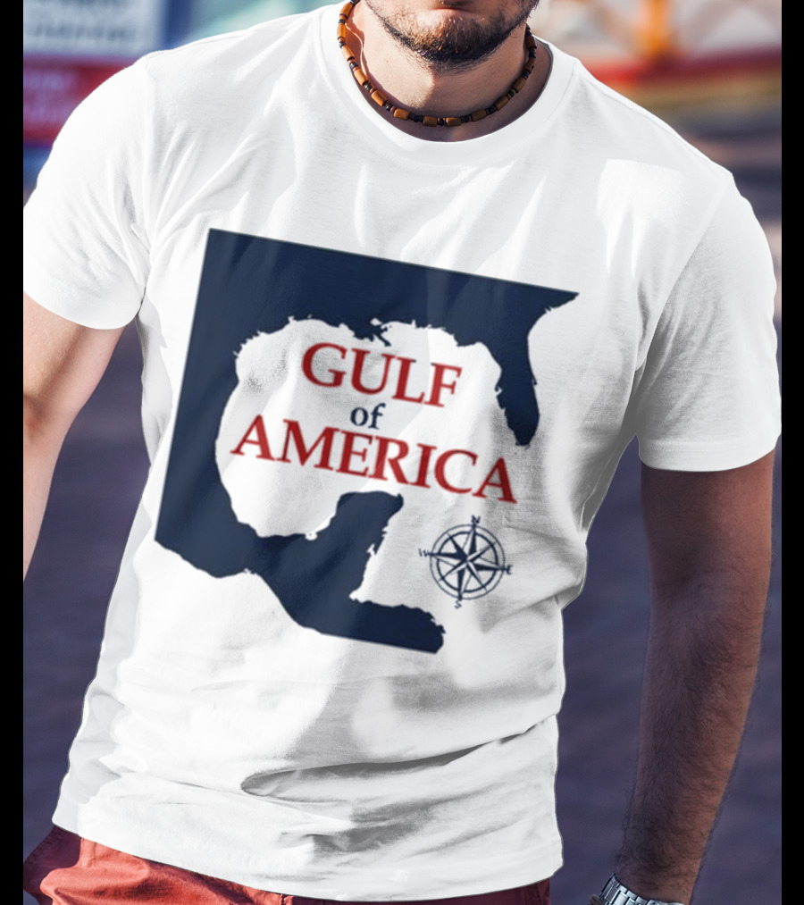 Gulf Of America Map Mark Kaye Compass T-Shirt