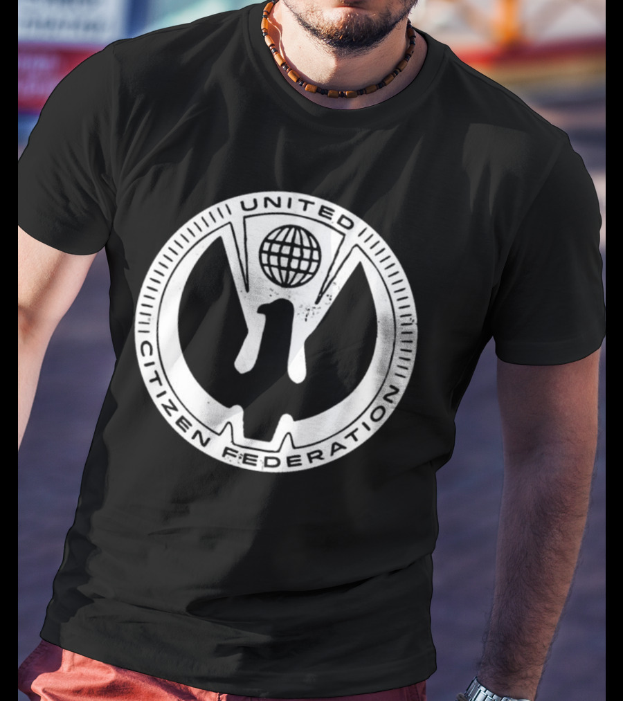 United Citizen Federation Starship Troopers Symbol Emblem T-Shirt