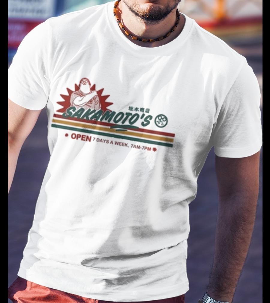 Sakamoto's Open 7 Days A Week Sheeeeshiba 7AM-7PM T-Shirt