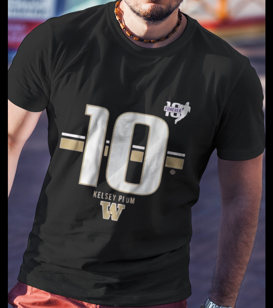 Kelsey Plum Washington Huskies 10 Forever Striped T-Shirt