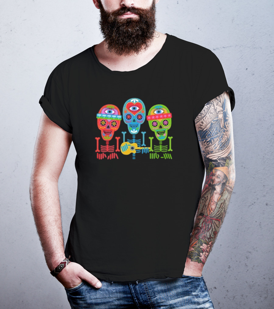 The Skeleton Krewe Trio Dark Star Orchestra Event 2025 Día De Los Muertos T-Shirt