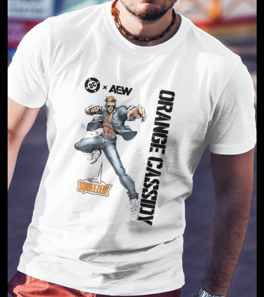 AEW Orange Cassidy Freshly Squeezed OC Comic T-Shirt