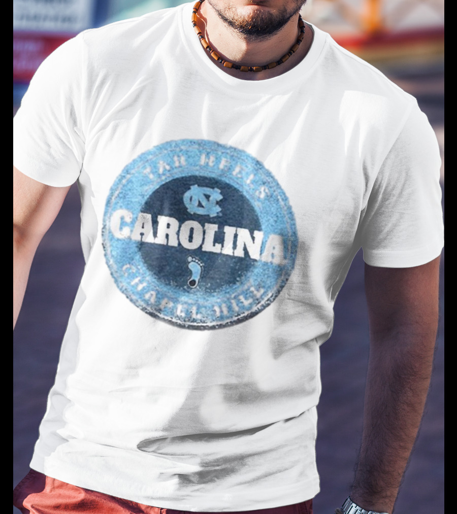 Tar Heels Chapel Hill Carolina NC Round Splatter T-Shirt