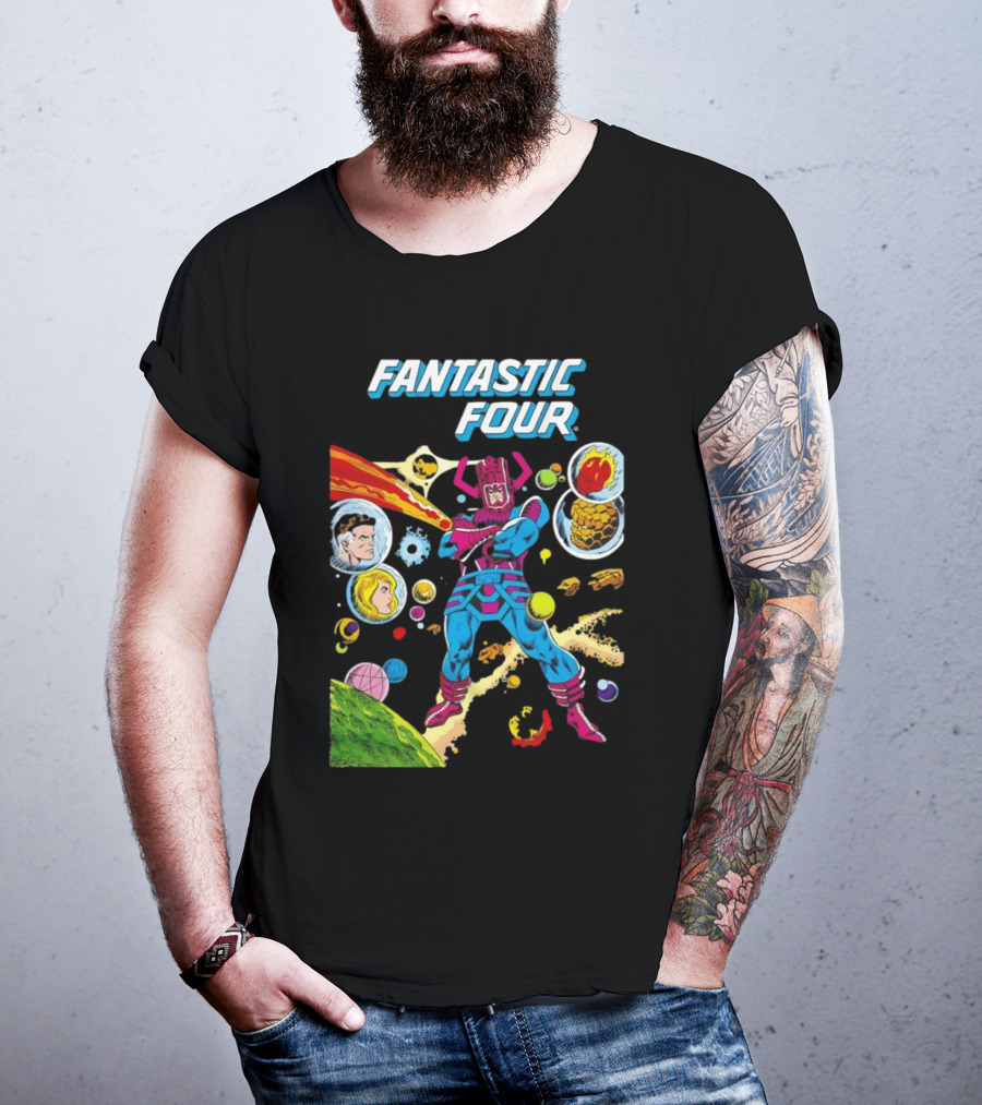 Fantastic Four Galactus Cosmic Adventure Comic T-Shirt