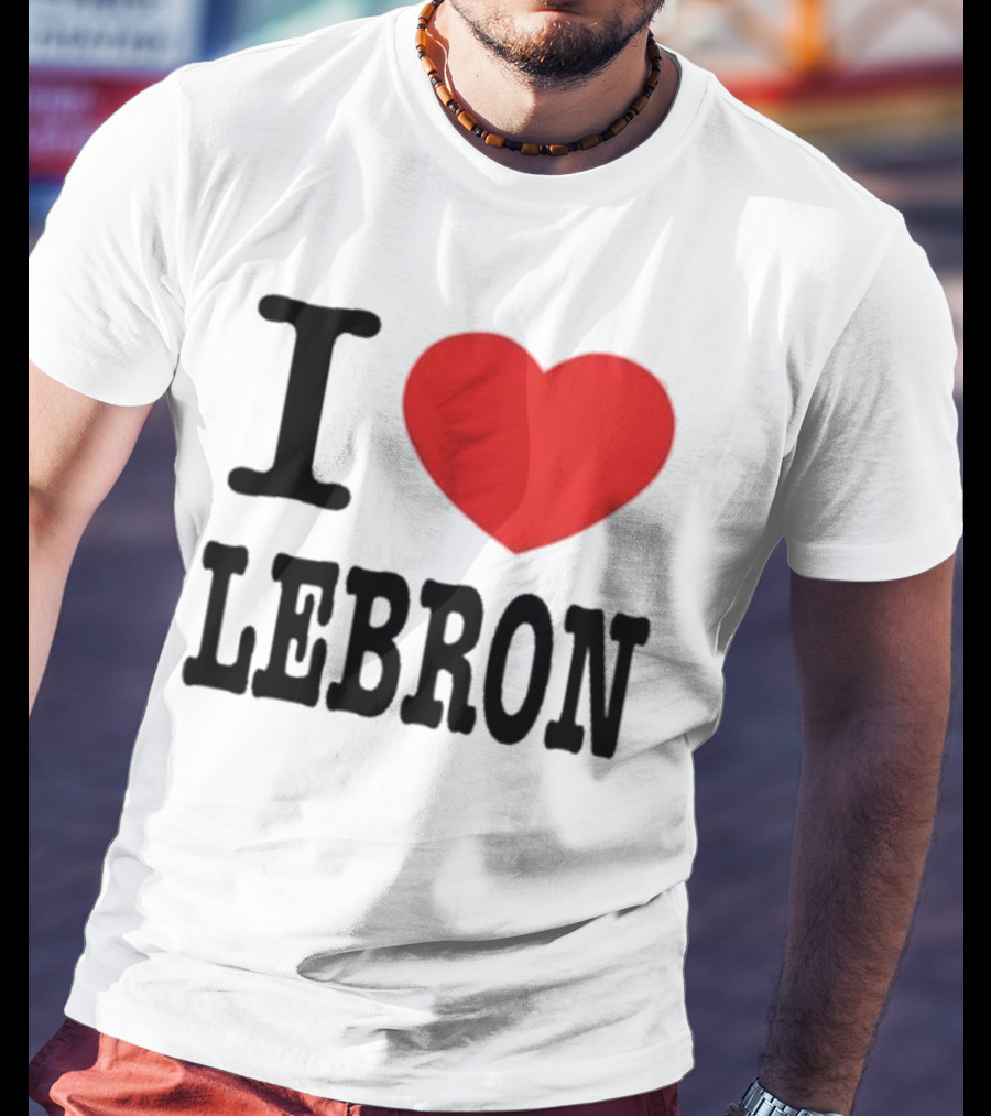 I Love LeBron Heart T-Shirt