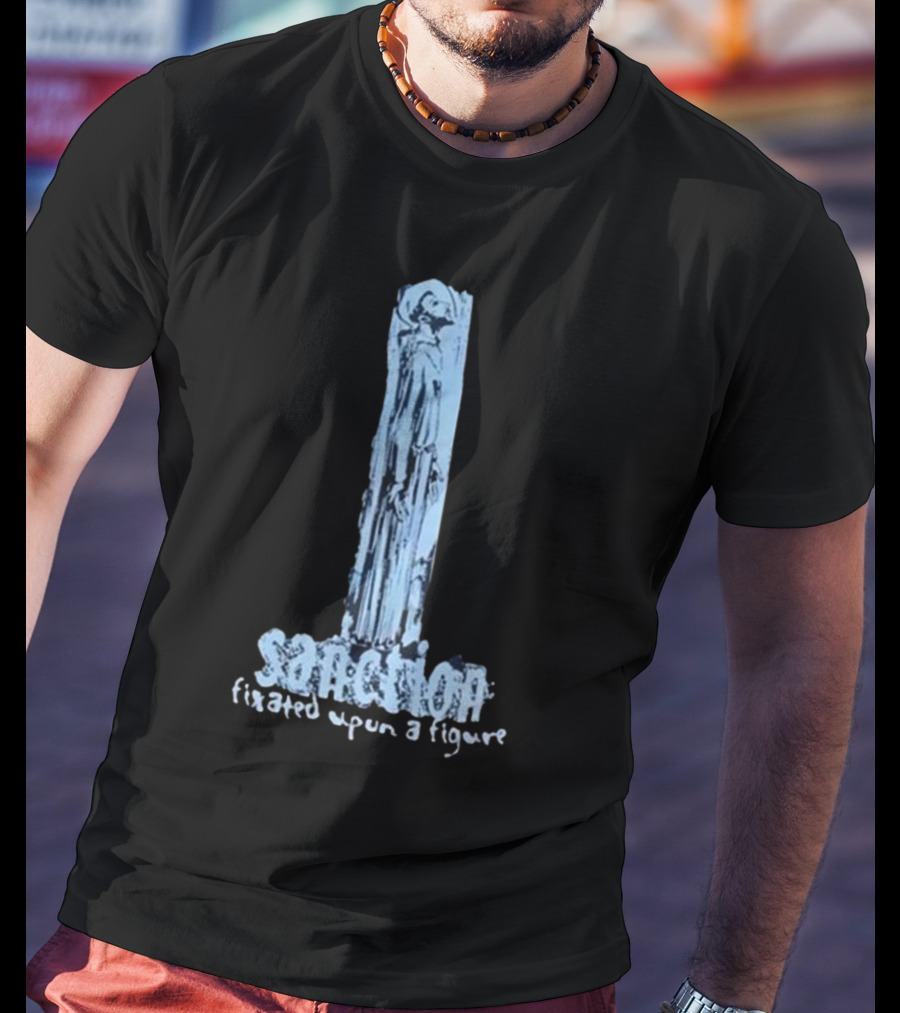 Sanction Fixated Upon A Figure 2025 Blue Monochrome T-Shirt