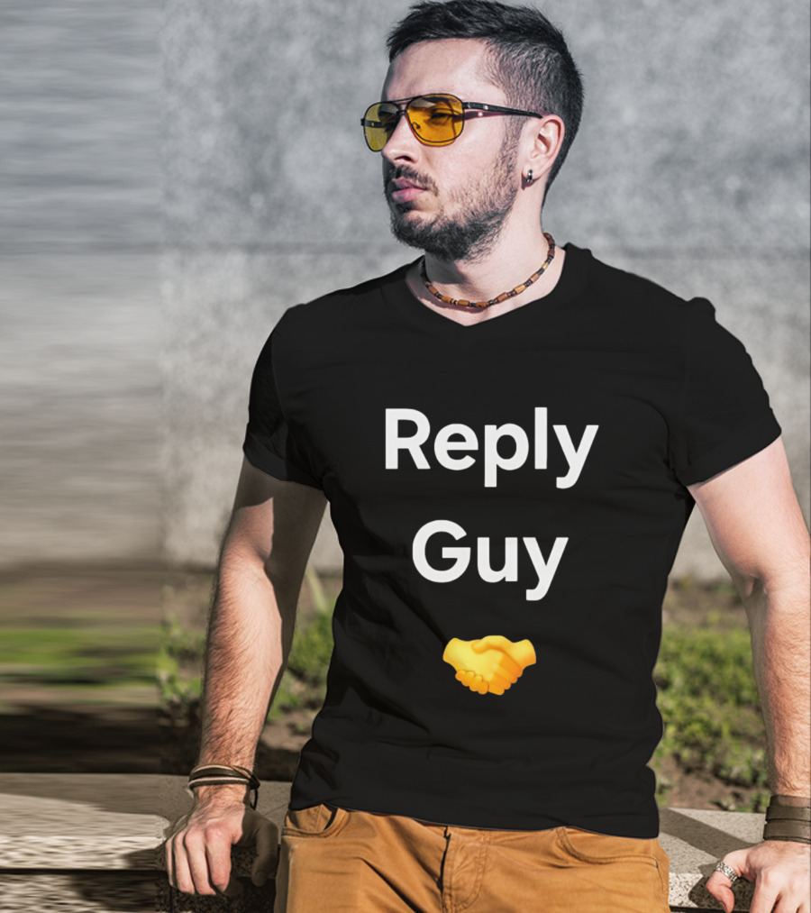 Reply Guy Handshake Emoji T-Shirt