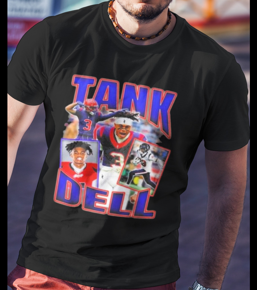 Tank Dell Football Triple Threat Texans Player Highlights T-Shirt