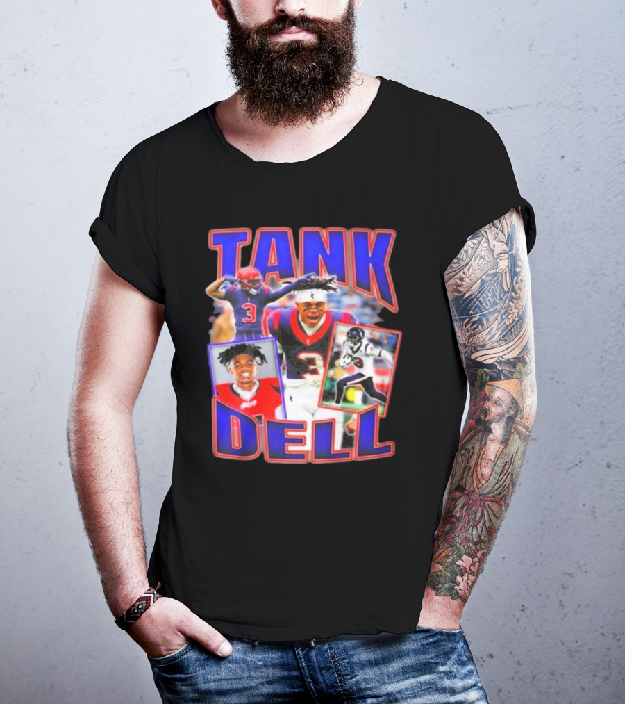 Tank Dell Football Triple Threat Texans Player Highlights T-Shirt