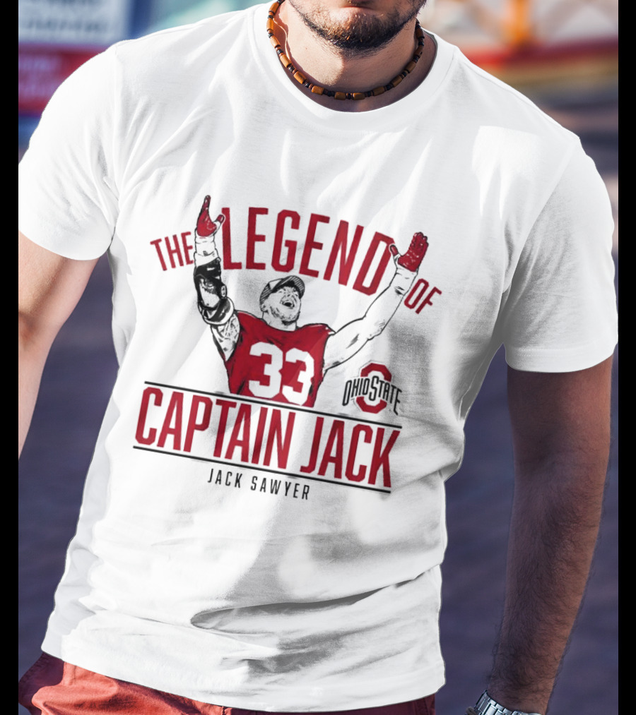 Ohio State Football The Legend Of Captain Jack Sawyer 33 Ohio State T-Shirt