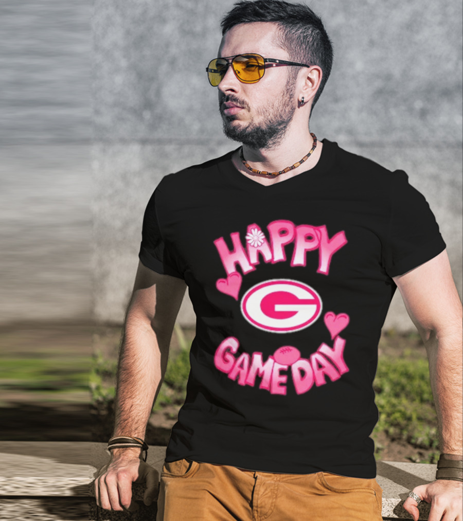 Happy Gameday Valentine’s Day Green Bay Packers 2025 T-Shirt