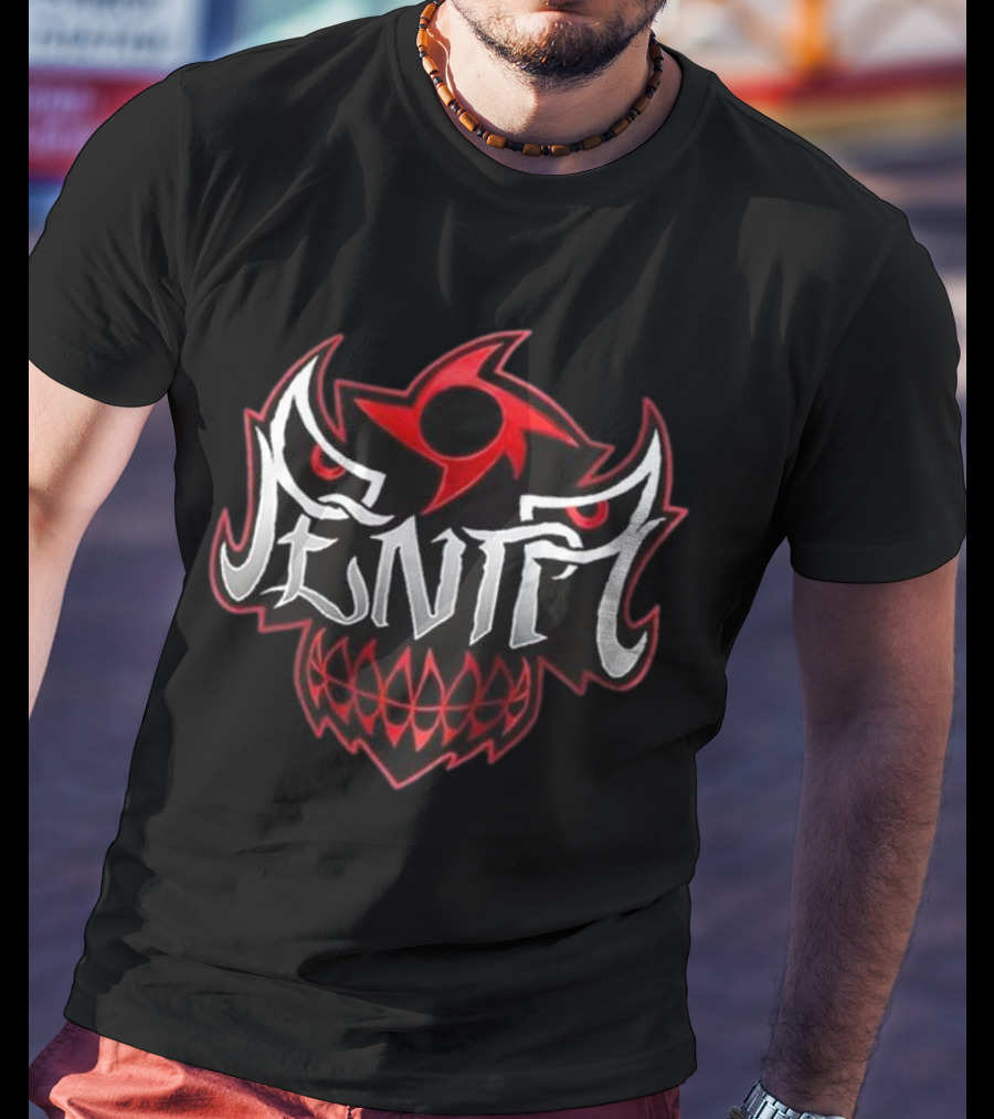 Penta Black And Red Tribal T-Shirt