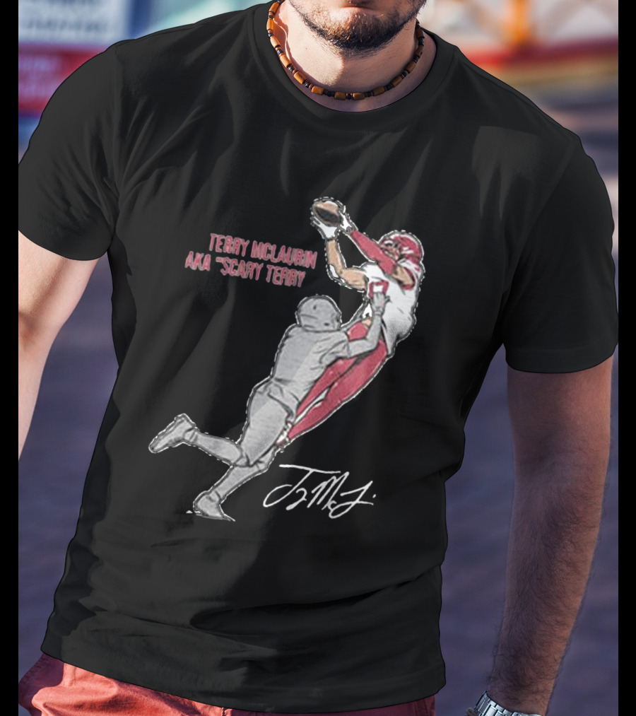 Terry McLaurin AKA Scary Terry Catch Signature T-Shirt