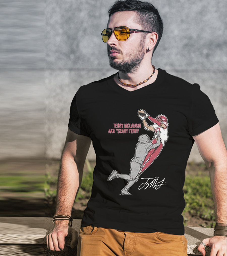Terry McLaurin AKA Scary Terry Catch Signature T-Shirt