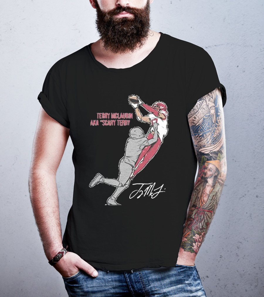 Terry McLaurin AKA Scary Terry Catch Signature T-Shirt