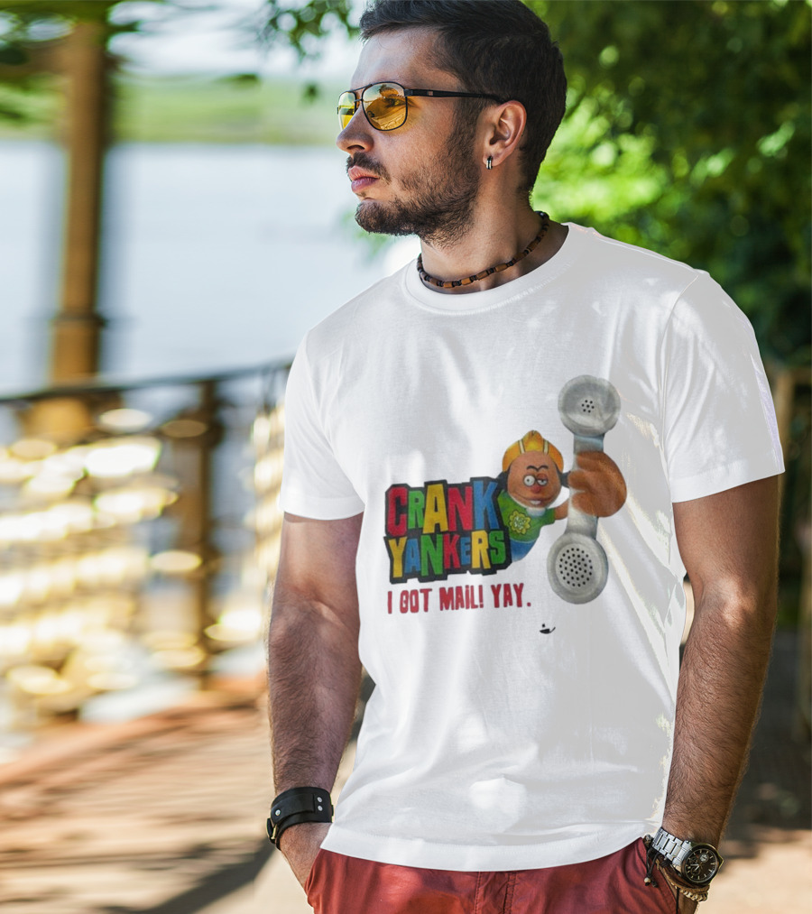 Crank Yankers I Got Mail Yay Character With Telephone Receiver T-Shirt