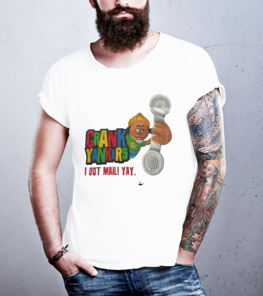 Crank Yankers I Got Mail Yay Character With Telephone Receiver T-Shirt
