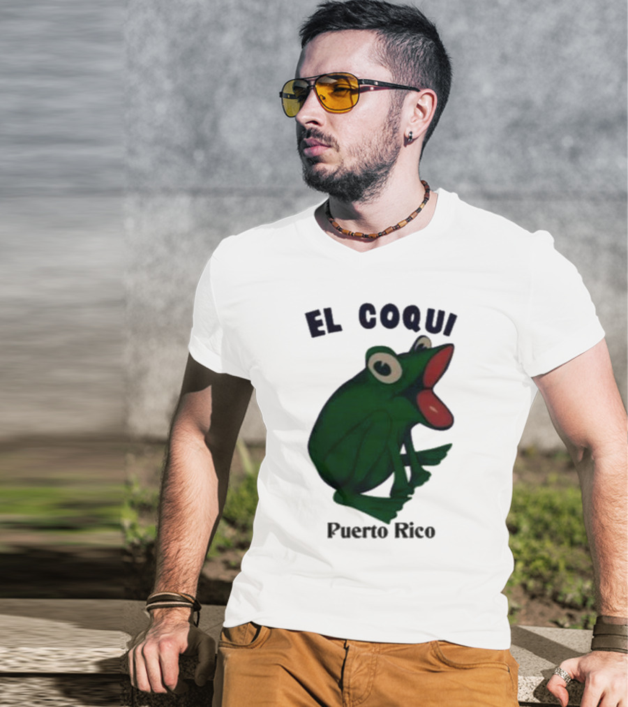 Dios Bunny El Coqui Puerto Rico Frog T-Shirt