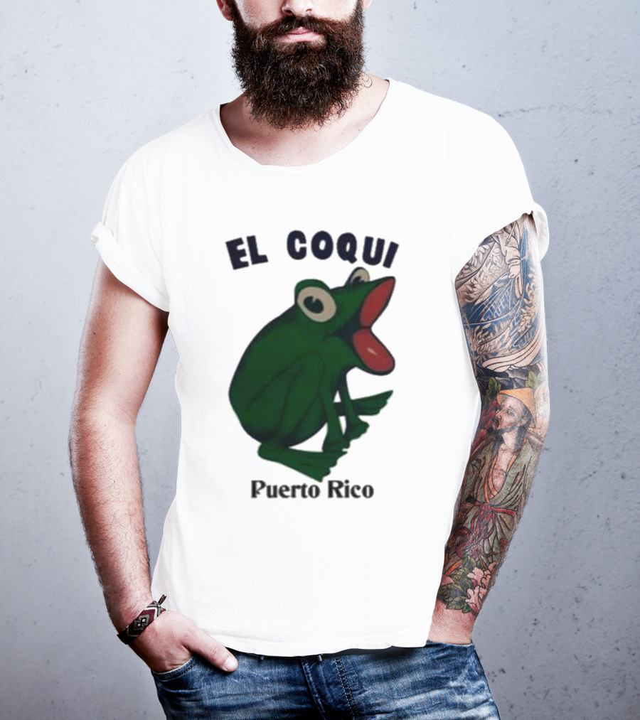 Dios Bunny El Coqui Puerto Rico Frog T-Shirt