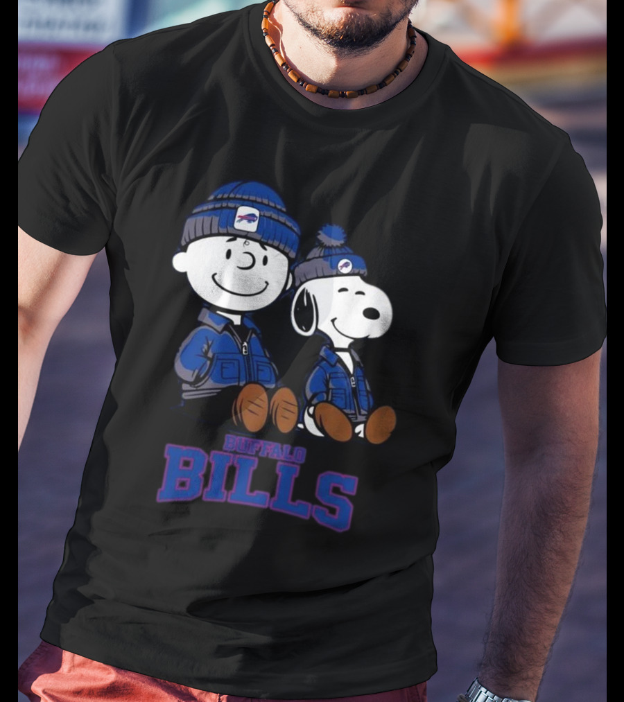 Charlie Brown Snoopy Buffalo Bills Fans 2025 T-Shirt