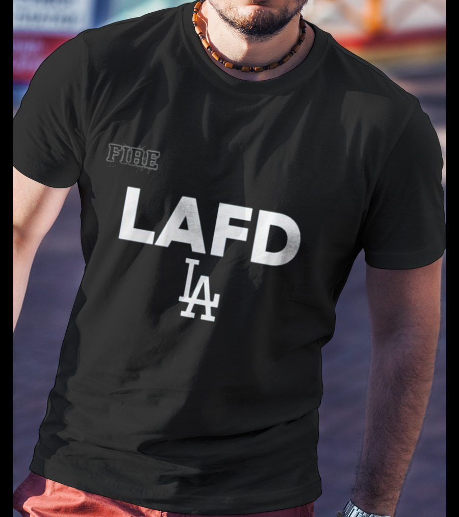LAFD Los Angeles Dodgers Fire LA 2025 Gratitude T-Shirt