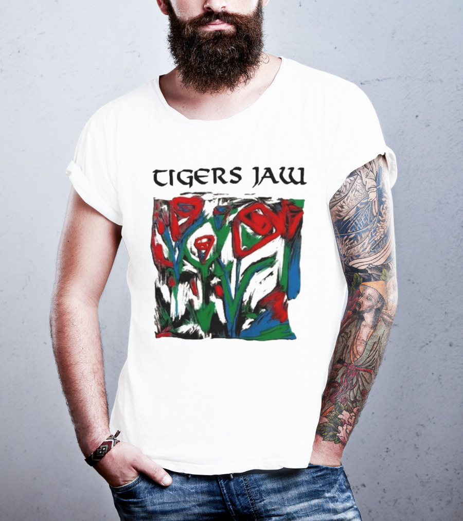 Tigers Jaw Lovesong Abstract Floral T-Shirt