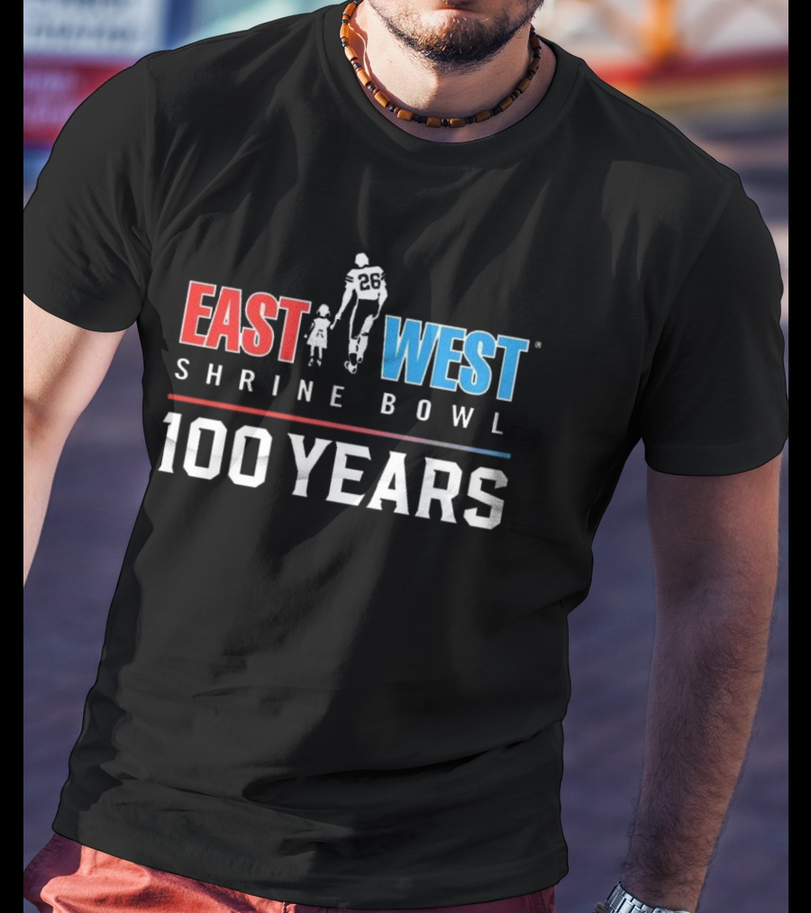 East West Shrine Bowl 2025 Celebrating 100 Years T-Shirt