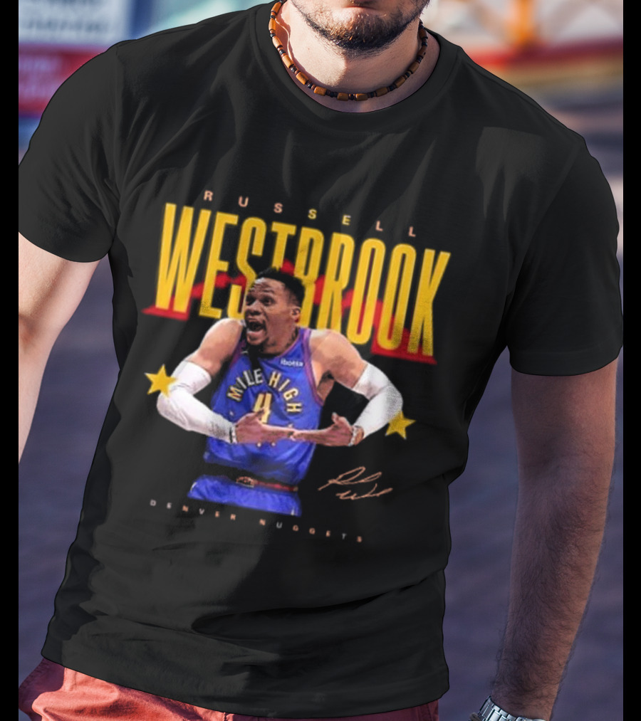 Russell Westbrook Mile High Denver Nuggets Signature T-Shirt