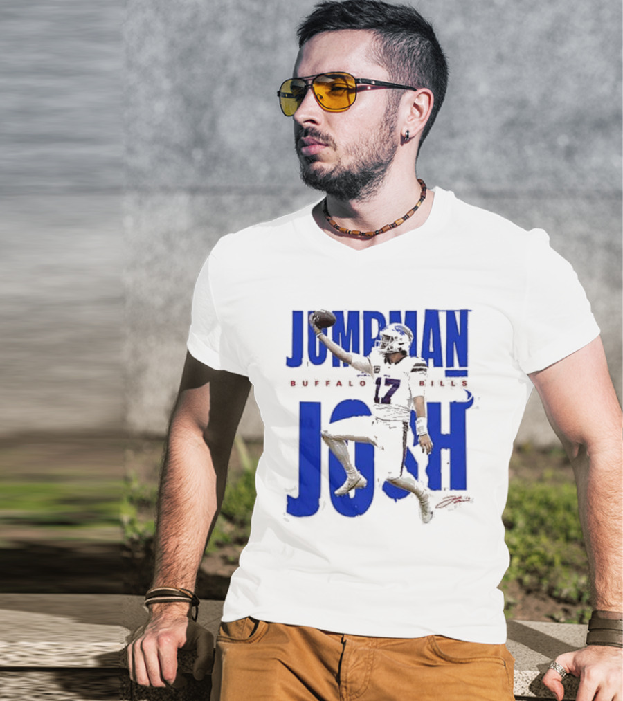 JUMPMAN JOSH BUFFALO BILLS 17 Signature T-Shirt
