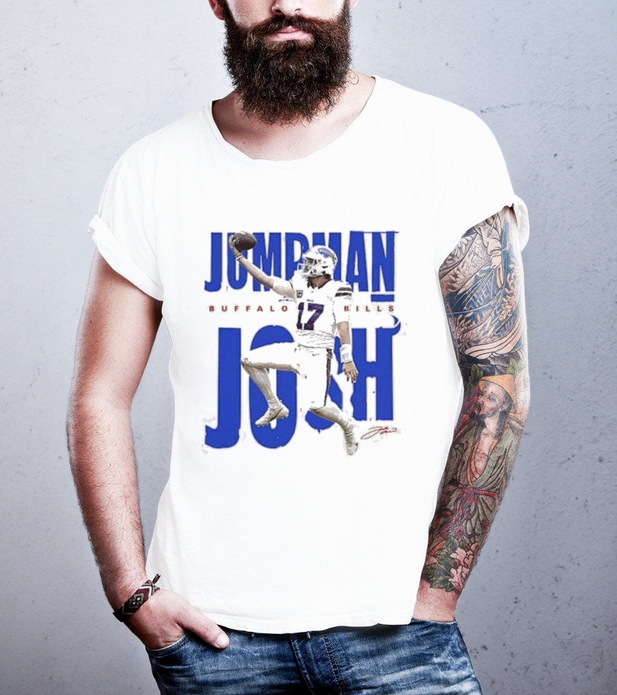 JUMPMAN JOSH BUFFALO BILLS 17 Signature T-Shirt