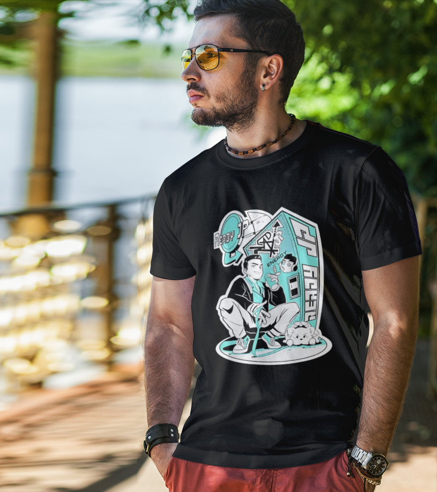 Ready JP Energy Machine Retro Style Oponok T-Shirt