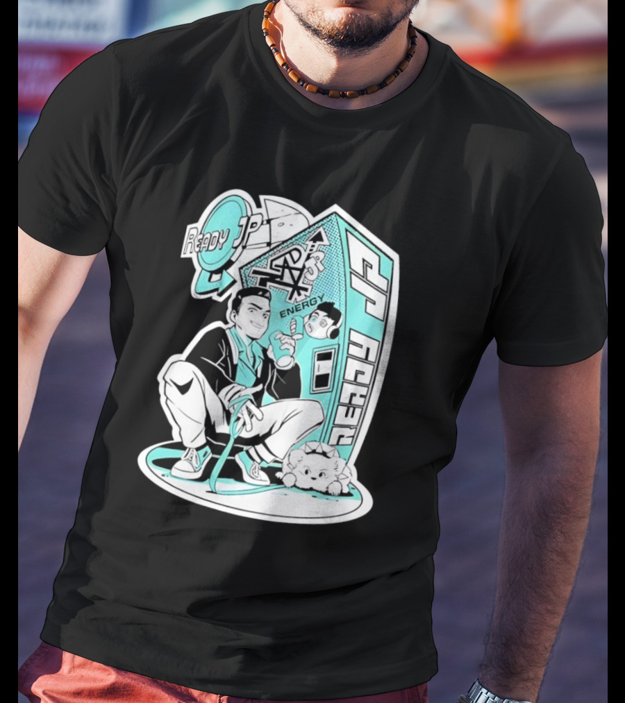 Ready JP Energy Machine Retro Style Oponok T-Shirt