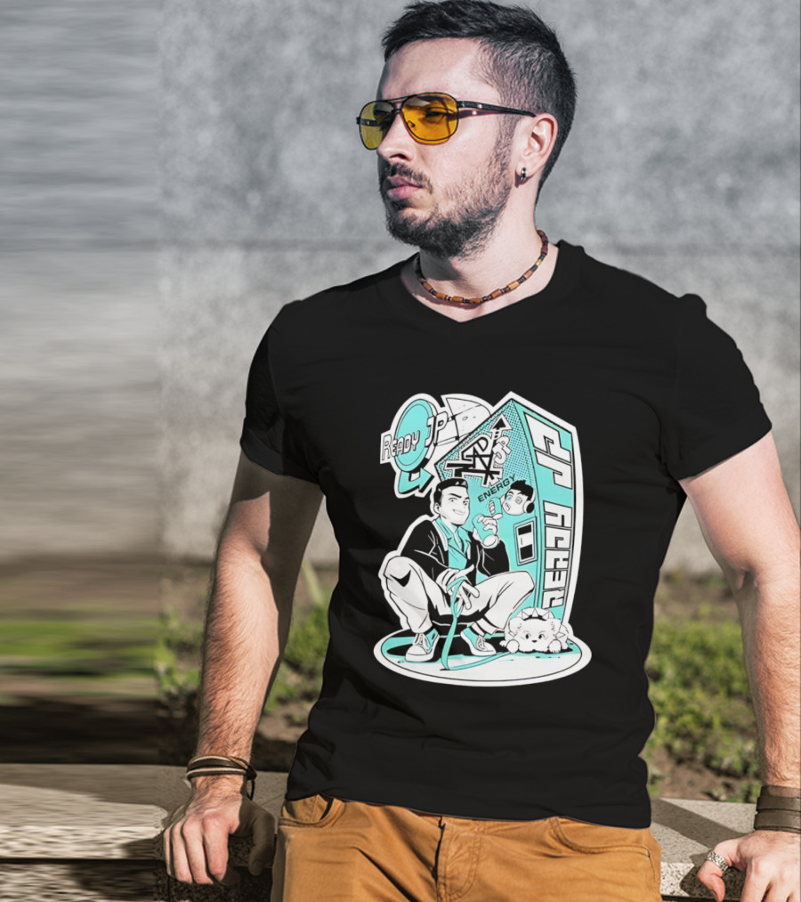 Ready JP Energy Machine Retro Style Oponok T-Shirt