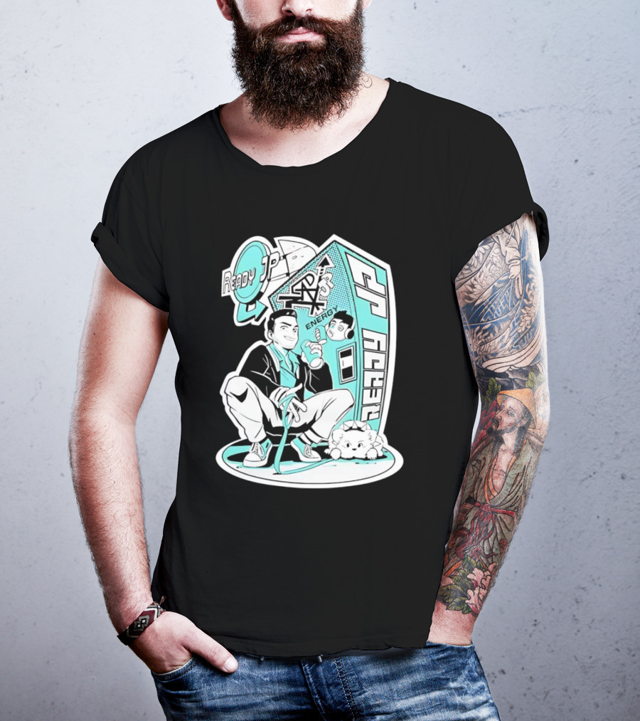Ready JP Energy Machine Retro Style Oponok T-Shirt