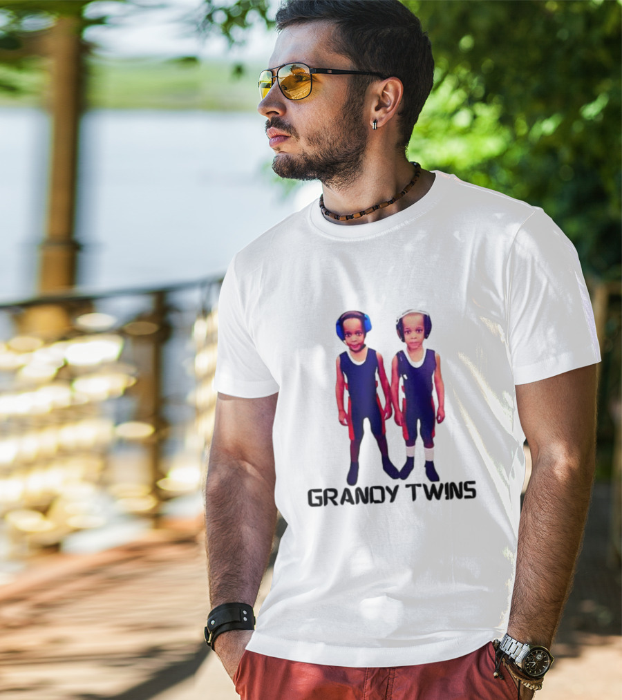 Baby Grandy Twins Wrestlers With Protective Headgear T-Shirt