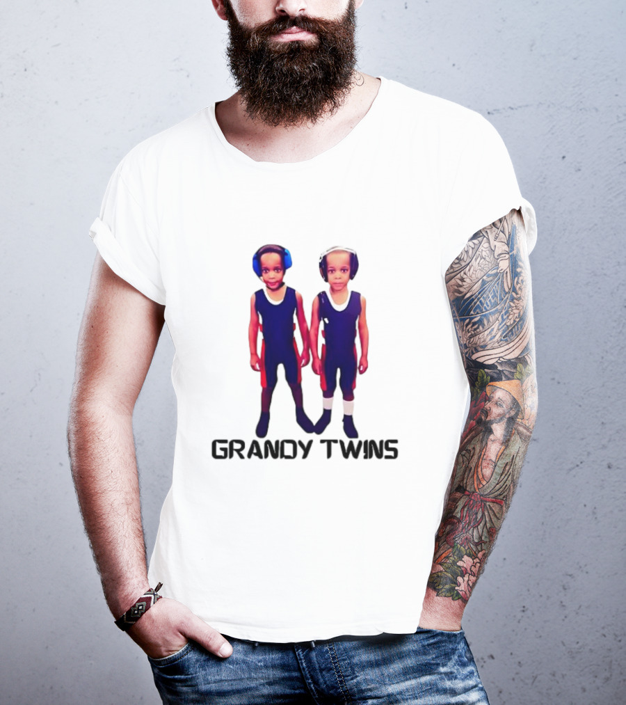 Baby Grandy Twins Wrestlers With Protective Headgear T-Shirt