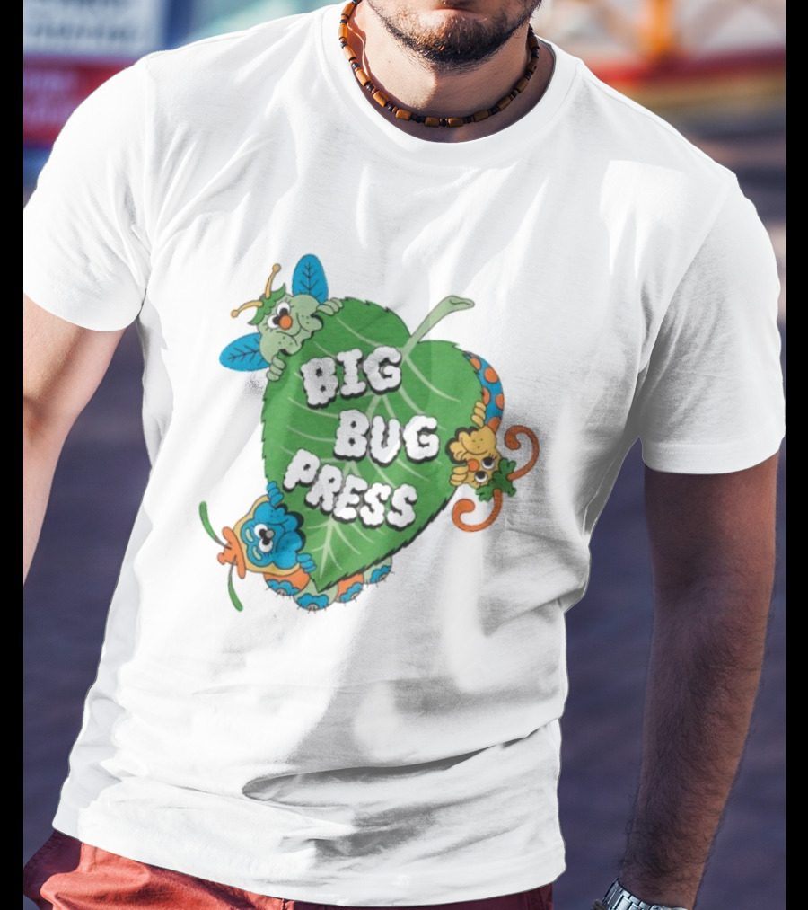 Big Bug Press Leafy Lunchtime Cute Cartoon Characters T-Shirt