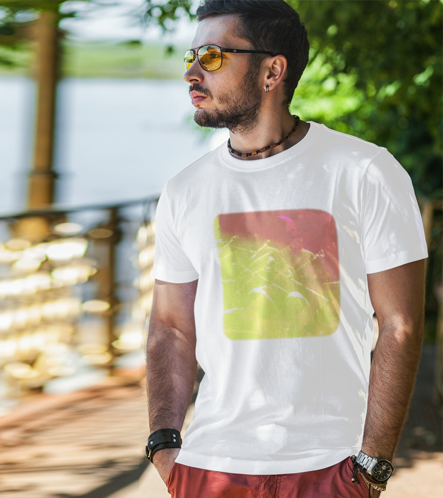Big Thief Live At Revolution Hal Multicolored Guitar Overlay T-Shirt