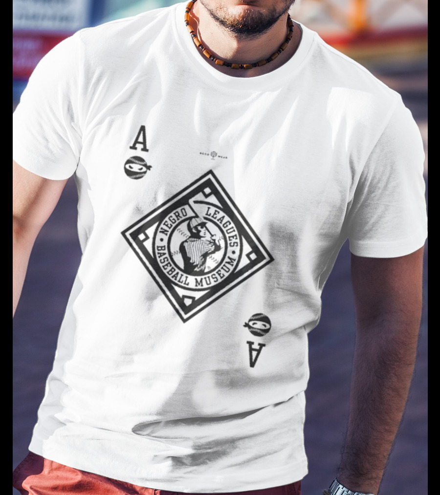 Negro Leagues Baseball Museum Black Aces Playing Card Style T-Shirt