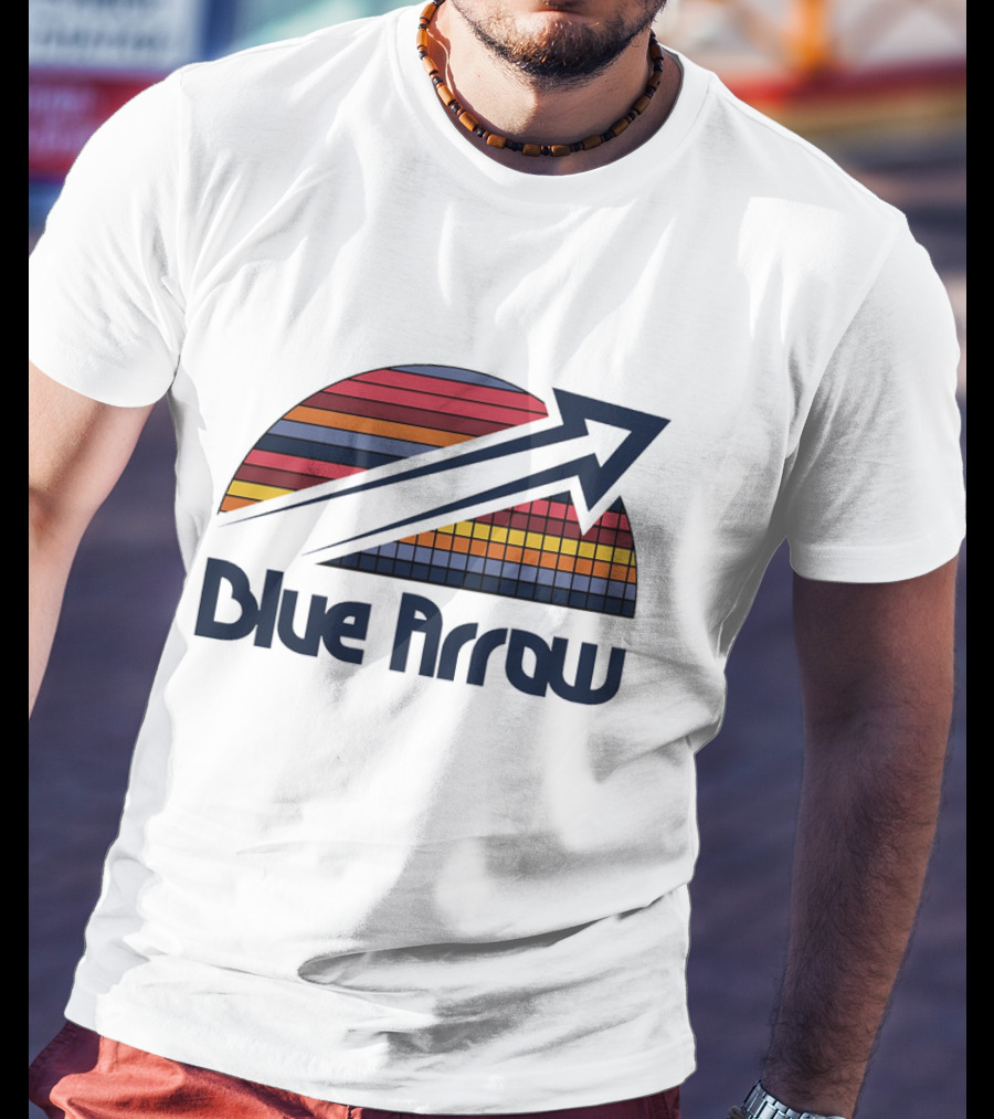 Blue Arrow Denver Nuggets Skyline 2025 T-Shirt