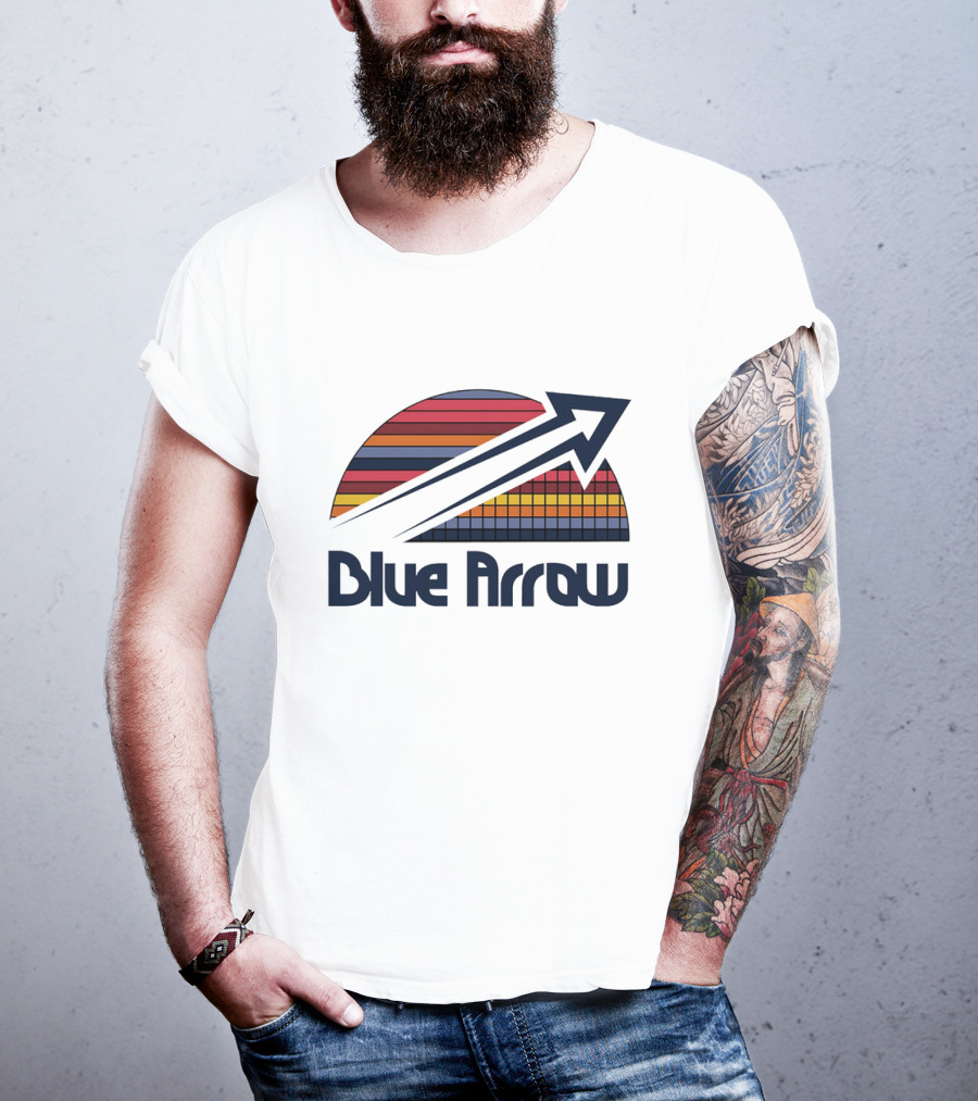 Blue Arrow Denver Nuggets Skyline 2025 T-Shirt