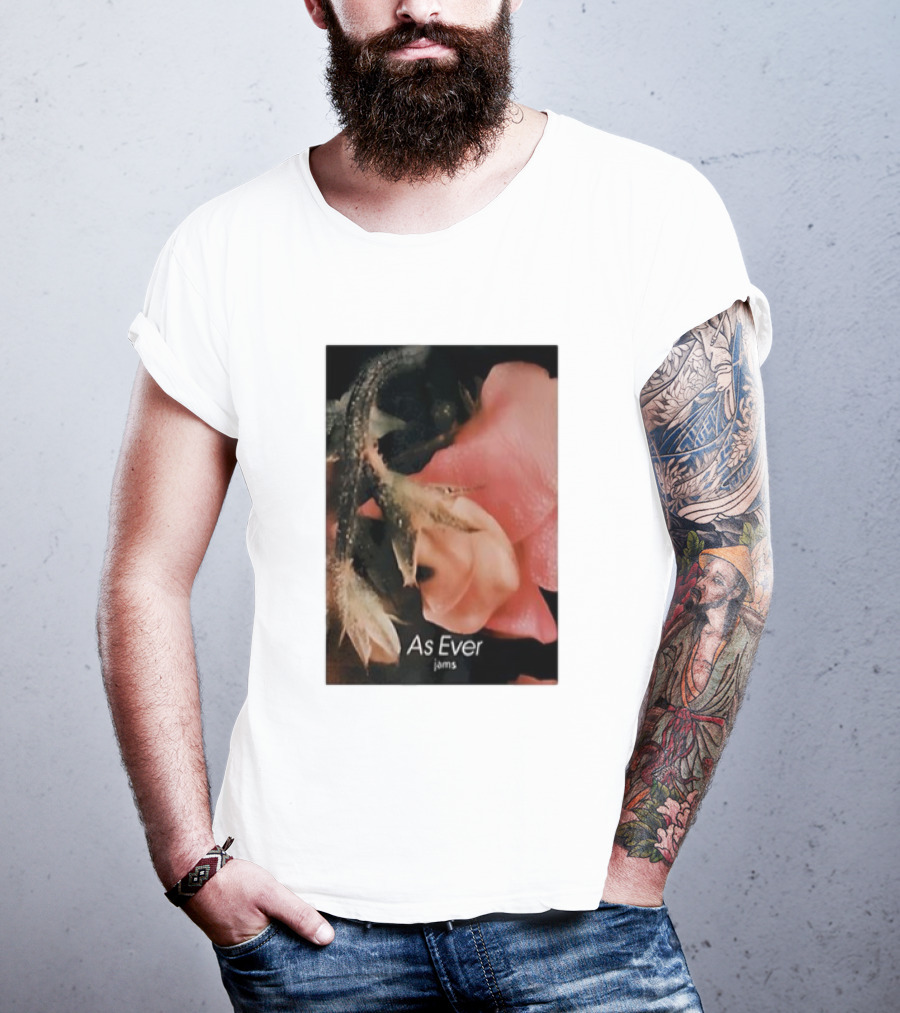 As Ever Jams 02 Pink Floral Close-Up T-Shirt
