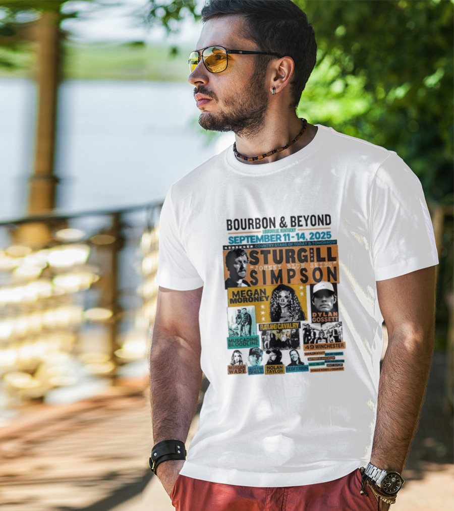 Bourbon & Beyond 2025 Louisville Kentucky Sturgill Simpson Megan Moroney Flatland Cavalry September 11-14 Country Stars T-Shirt