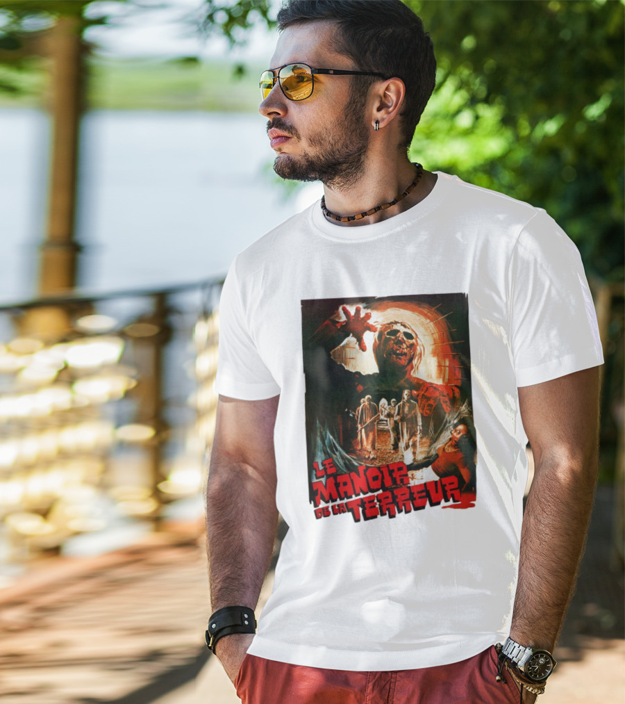 Le Manoir De La Terreur Horror Art T-Shirt