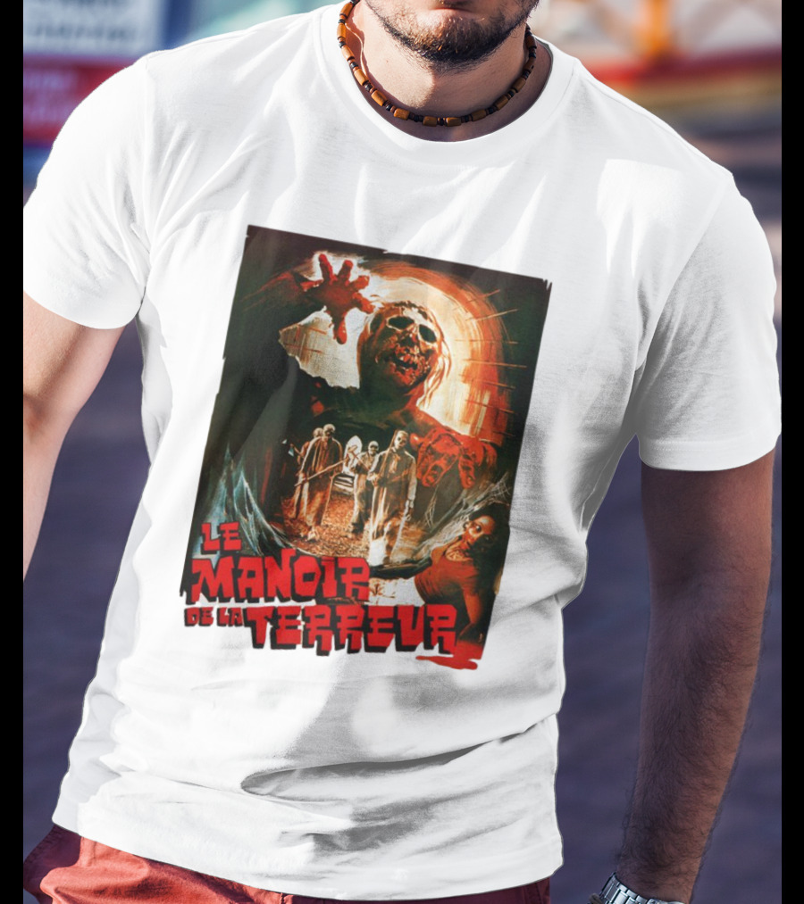 Le Manoir De La Terreur Horror Art T-Shirt