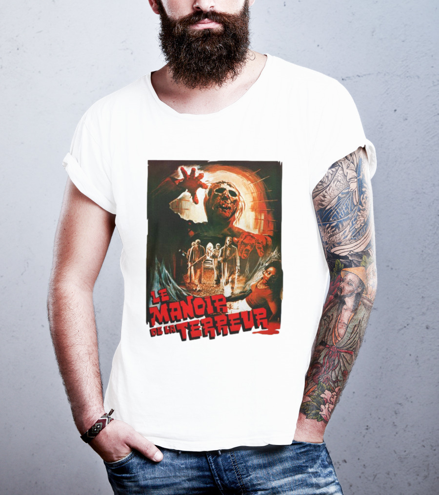 Le Manoir De La Terreur Horror Art T-Shirt