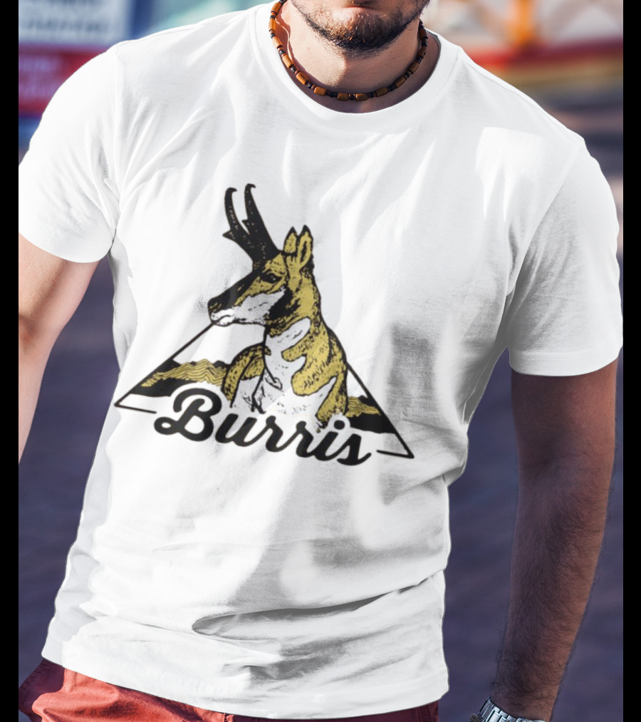 Burris 24 Antelope Triangle Retro Graphic T-Shirt